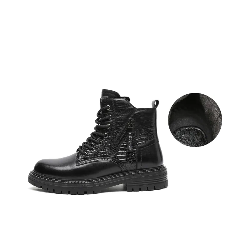 TRUMPPIPE Short Martin Boot Men's Black-15