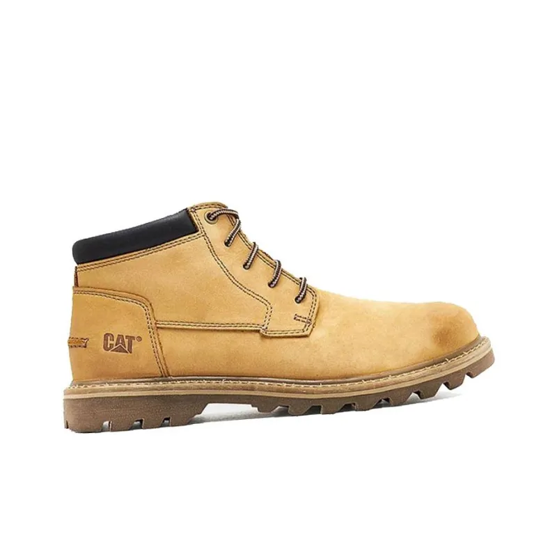 CAT Yellow Boots Doubleday Collection Wear Resistant Cushioning Slip Resistant Ankle Length Outdoor Boots Men's Yellow-1