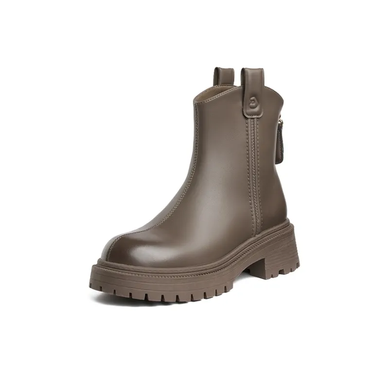 JOSINY Ankle Boots Women's Black/Khaki/Light Brown-7