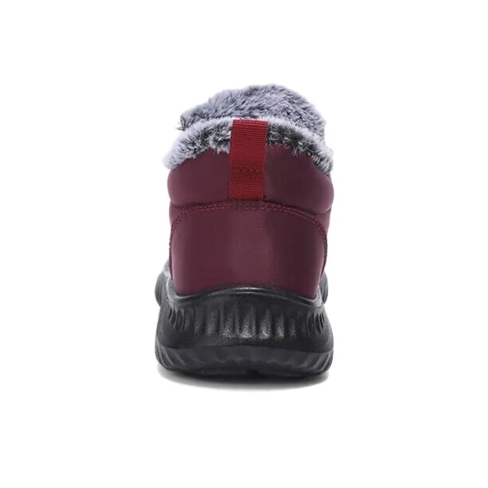 Warrior Ankle Length Snow Boots Women's Red-4