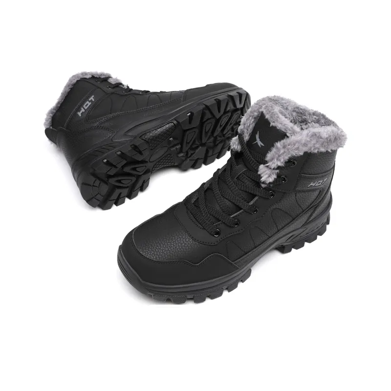 RED DRAGONFLY Snow Boots Men Black-4