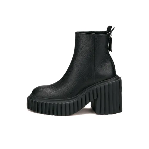 AGL Ridged Sole Platform Boots Women's