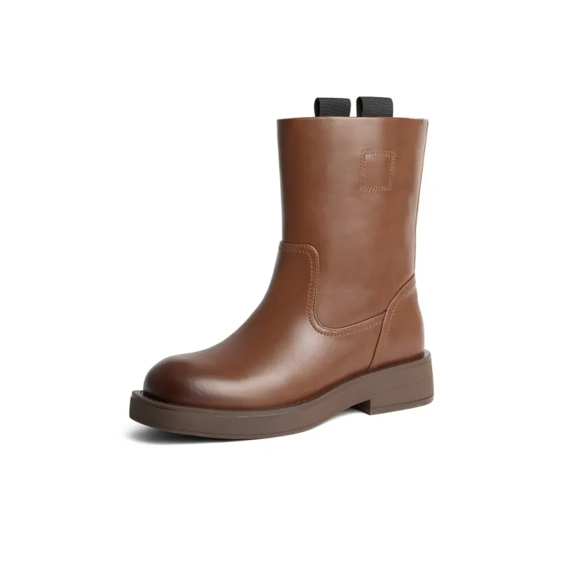 BELLE Ankle Boots 6cm Women's Black Brown-11
