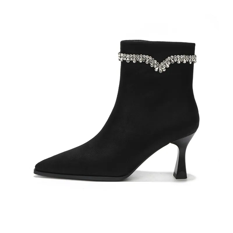 WEISHIBANGWEI Ankle Boots 7.5CM Women's-7