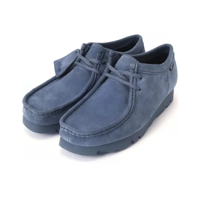 Clarks Wallabee GTX Anti Slip Wear Resistant Low Top Casual Shoes Unisex Blue-1