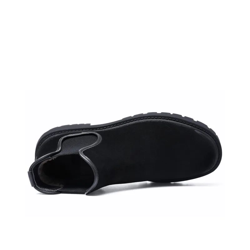 ELLE HOMME Crew Chelsea Boots Men's Black-2
