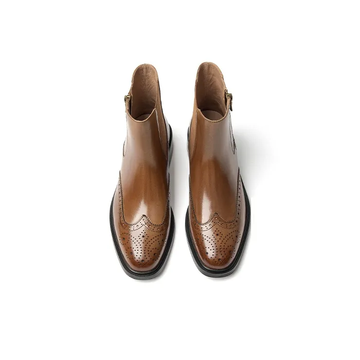 Beau Today Soft-Soled Buffalo Leather Chelsea Boots 3.6cm Women's-12