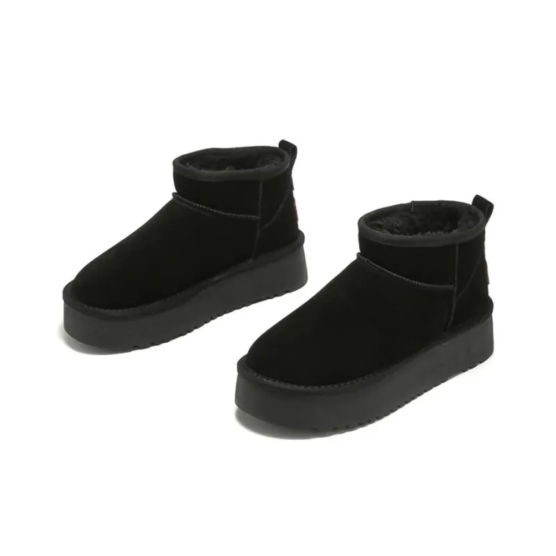 KEKAFU Thermal Abrasion Resistant Height Increasing Slip Resistant 9cm Snow Boots Women's-2