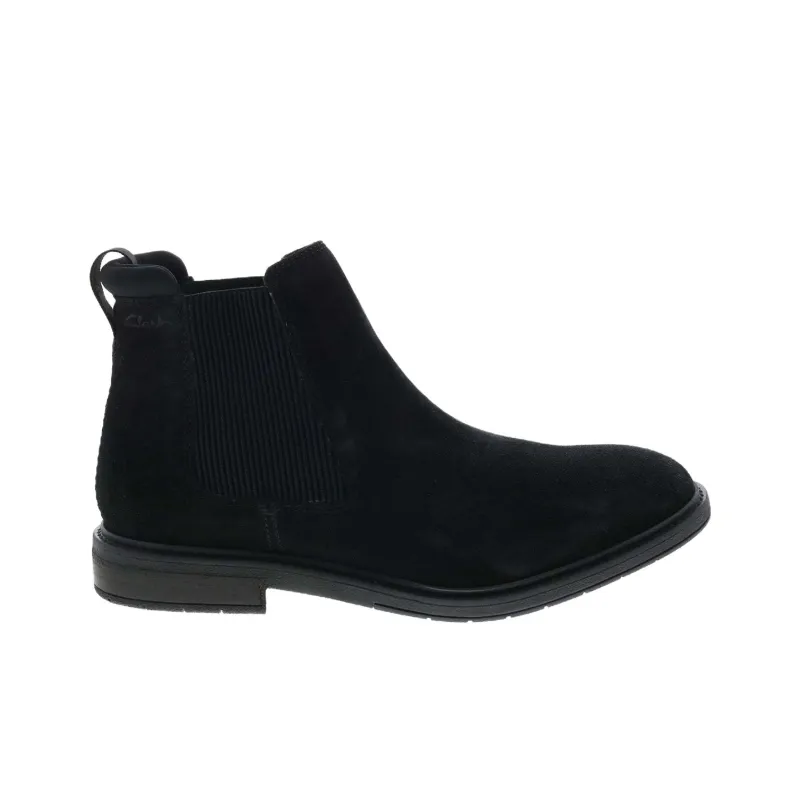 Clarks Clarkdale Hall Short Chelsea Boots Men's Black-1