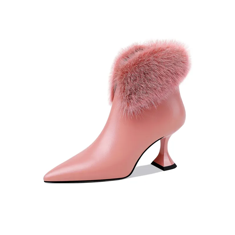 HAOYASENNU Ankle Boots 6.5cm Women's-1