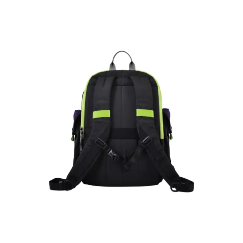 FX CREATIONS EVA Collaboration Polyester Backpack Men's Black & Purple-4