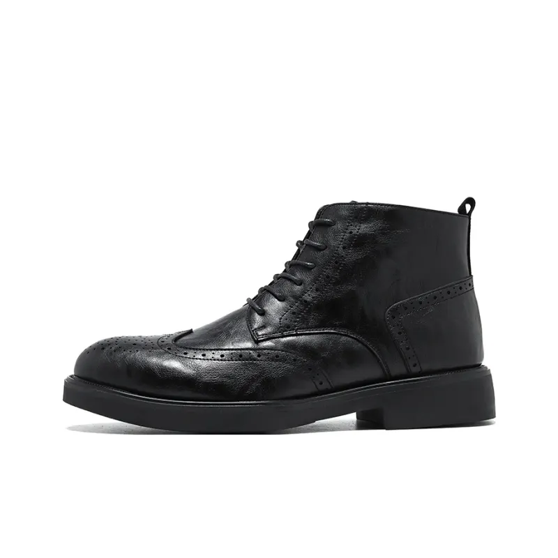 Romon Ankle Boots Men Black/Brown-0