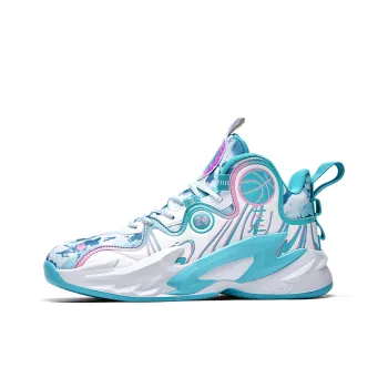 BIANSULONG Anti Slip And Wear Resistant Support High Top Basketball Shoes Unisex White Moon
