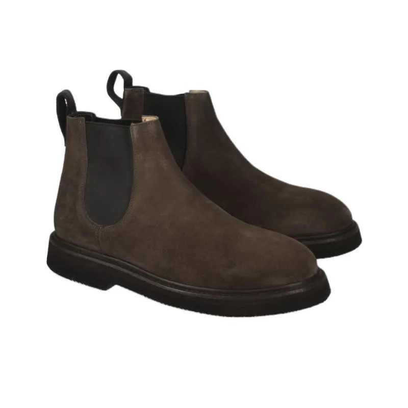 PREMIATA Short Chelsea Boots Men's Brown-3