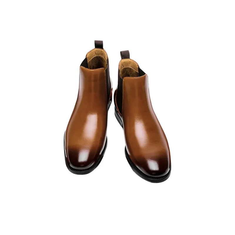 YEDANI Chelsea Boots Men Black/Brown-4
