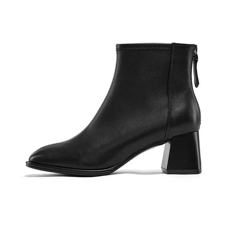 ST&SAT Ankle Boots Women's Ecru/Black/Earth Black-5