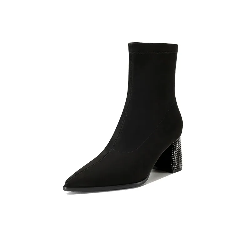 【dme】 Ankle Boots 6.5cm Women's Black-0