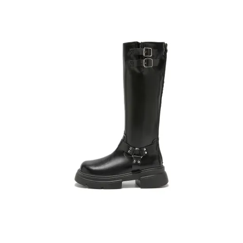 Medd Knee High Boots mixta Height Increasing Women's Black
