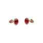 Red Agate Stud Earrings