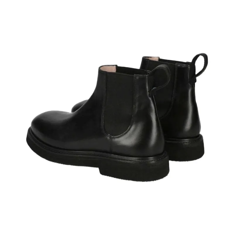 PREMIATA Short Chelsea Boots Men's Black-4