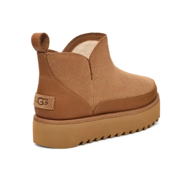 UGG Warm And Wear Resistant Short Snow Boots Women's Chestnut-3