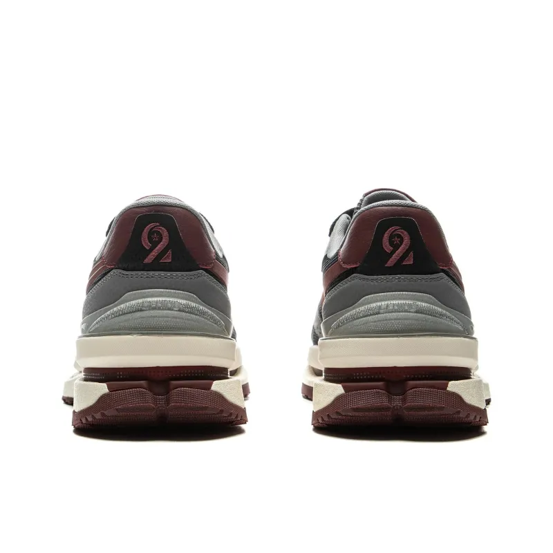 LiNing Sports Life Collection Anti Slip And Wear Resistant Rebound Low Top Casual Shoes Unisex Gray Black Red-5