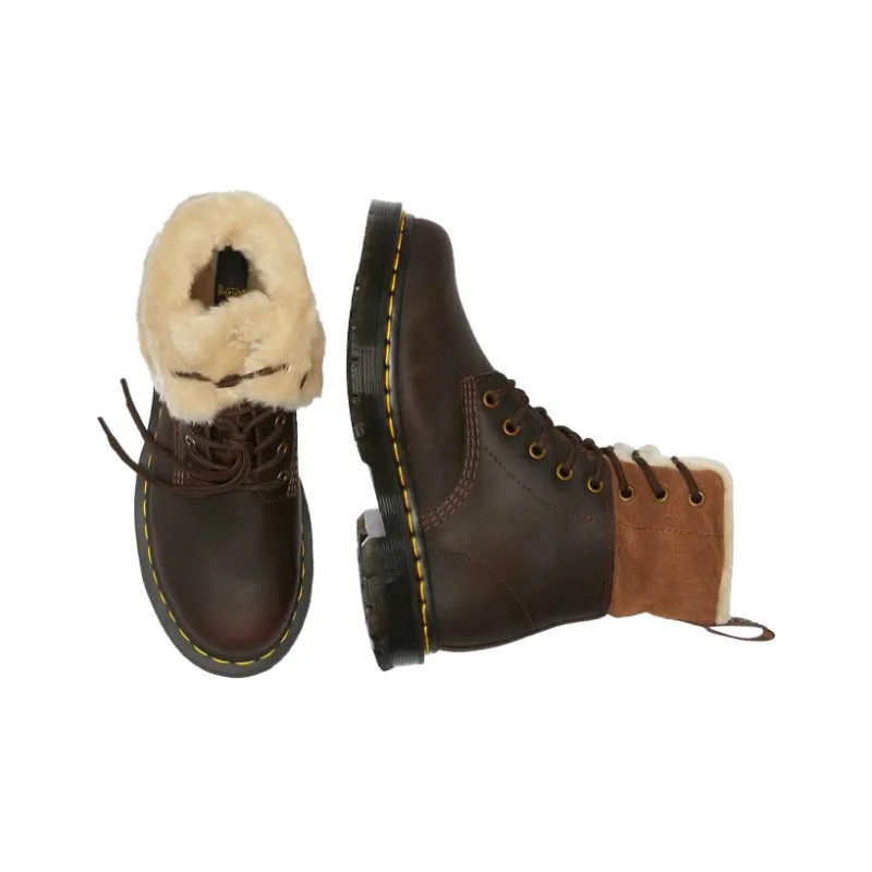 Dr.Martens 1460 Wintergrip Brown Women's-3