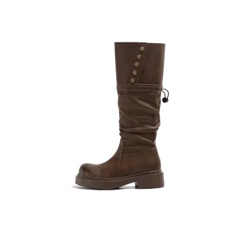 Old Meow Knee high Boots 5cm Women's