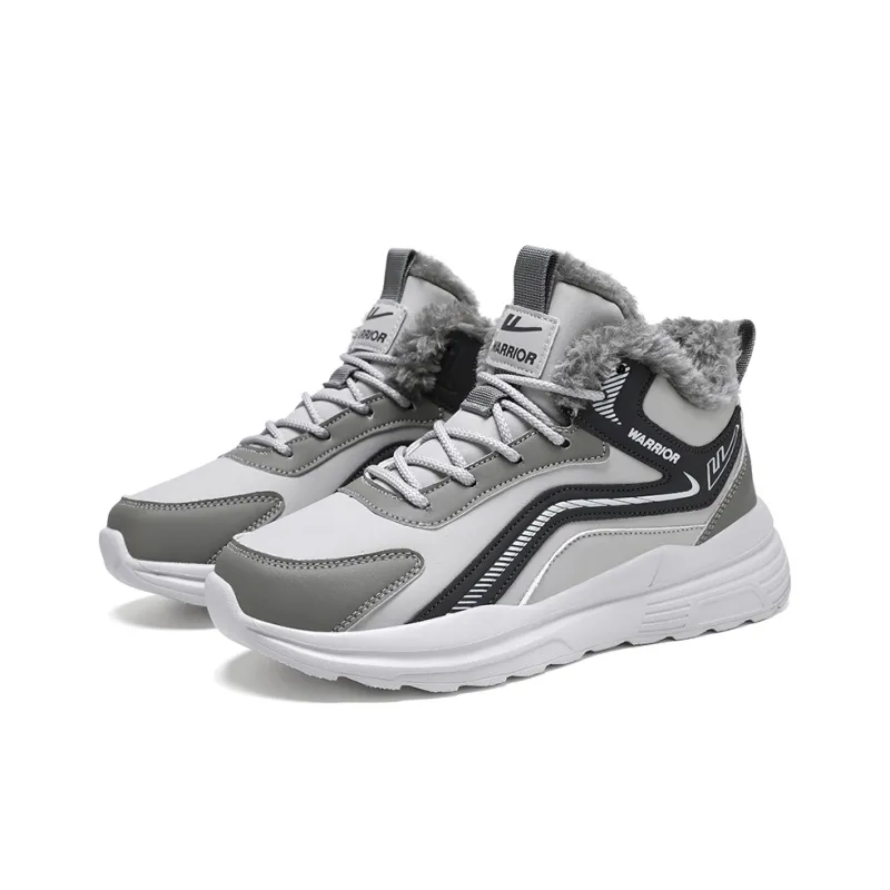 Warrior Insulated Shoes Athletic Shoes Warm Height Increasing Wear Resistant Slip Resistant Snow Boots Unisex-2