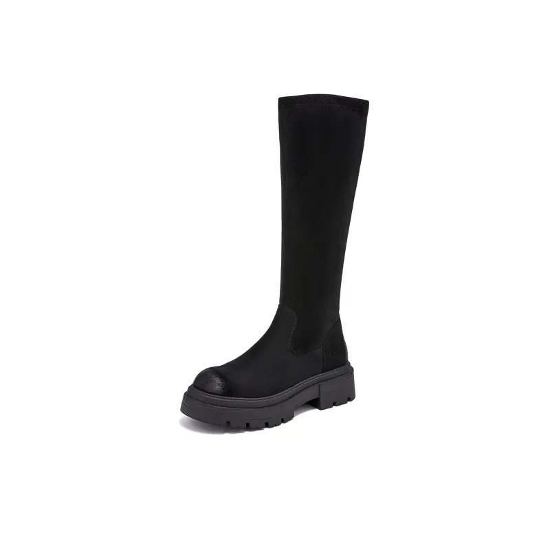 EBLAN Knee high Boots Women's Black-1