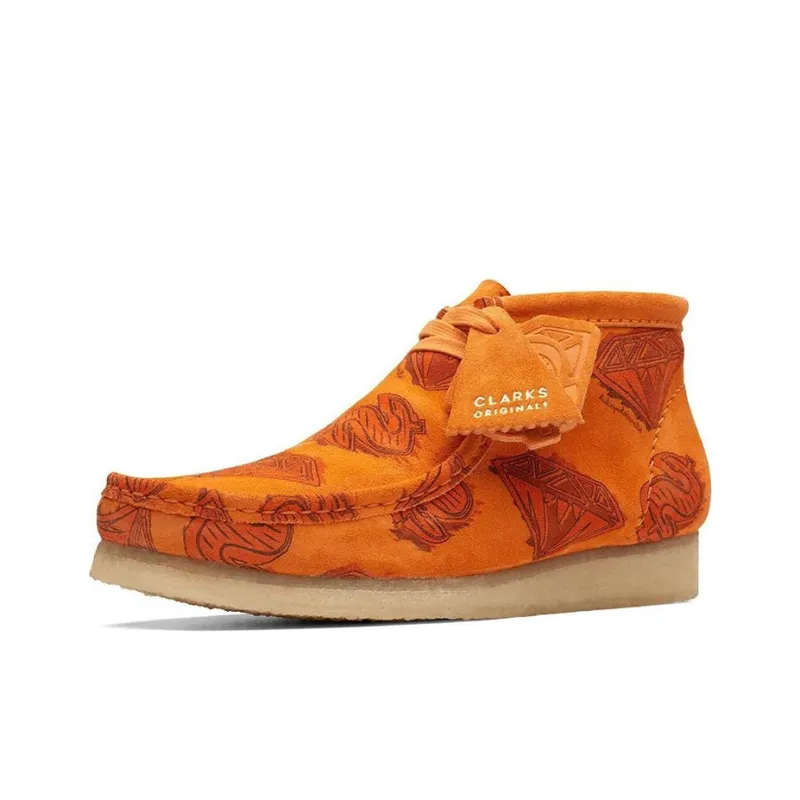 clarks Originals Wallabee Boot Billionaire Boys Club Diamonds & Dollars Orange-0