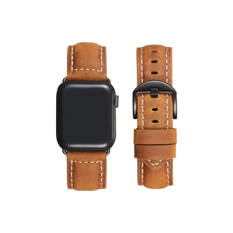 MSSM Apple Compatibility Watch Band 49mm Cowhide Leather Material-3