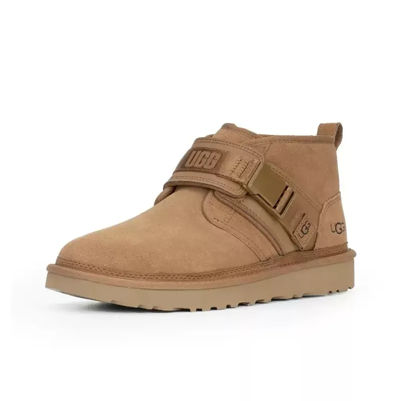 UGG Warm And Wear-Resistant Short Snow Boots Men's Chestnut-2