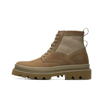 Clarks Short Mid Calf Martin Boot Men's Green