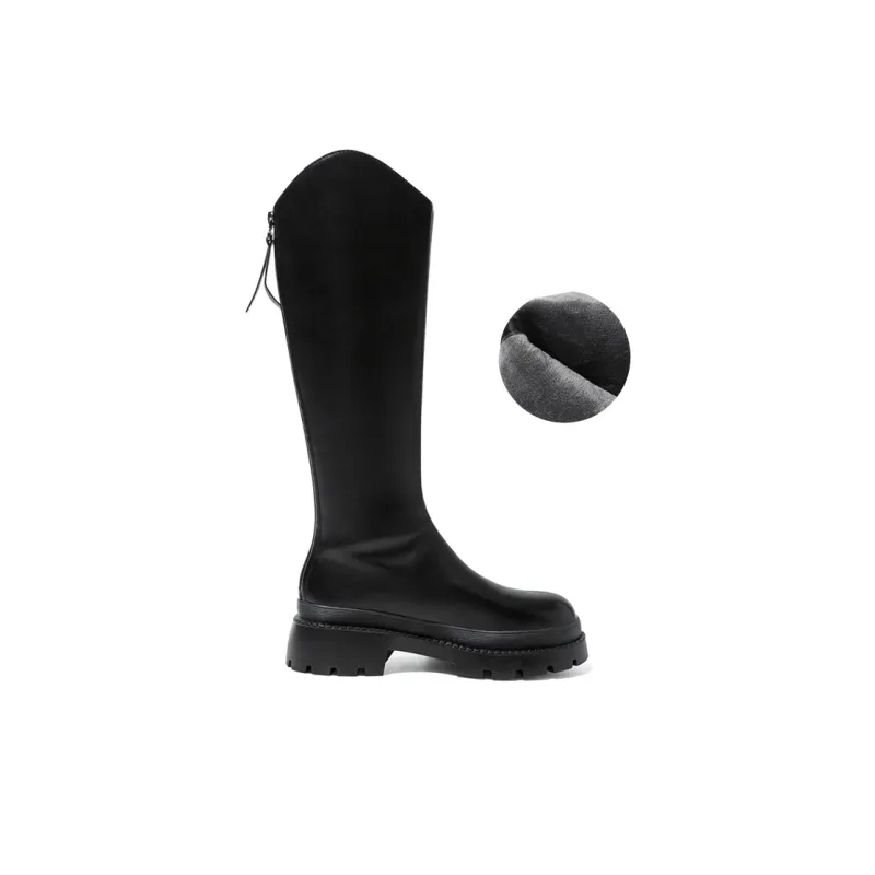 ZHR Knee-High Knight Boots 4cm Women's-1