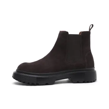 ELLE HOMME Crew Chelsea Boots Men's Brown