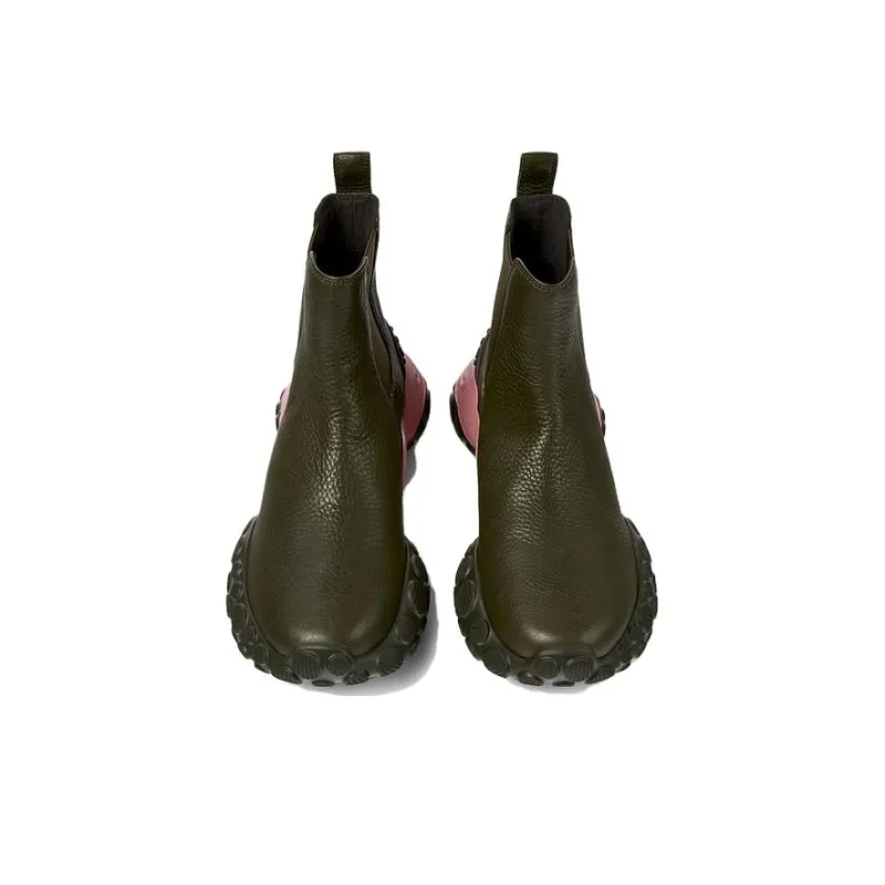 CAMPER Crew Chelsea Boots Women's Army Green-2