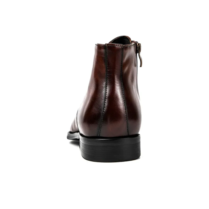 ASTON M.JAZZ Ankle Boots Men Black/Brown-4