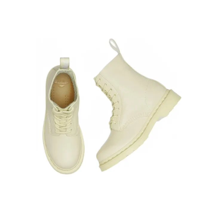 Dr.Martens 1460 Pascal Mono Lace Up Boots 'Cream' Women's-2