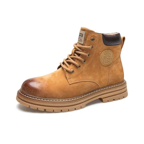 Captain Illy Short Martin Boot Men's Yellow
