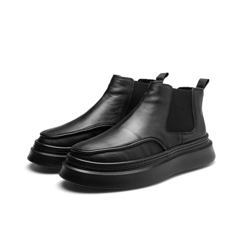 PARDASAUL Short Chelsea Boots Men's Black-7