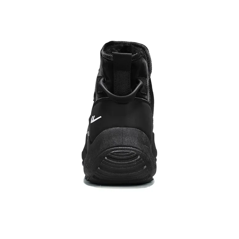 Warrior Thermal Abrasion Resistant Slip Resistant Short Snow Boots Men's Black-4