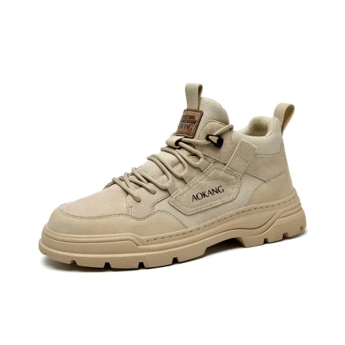 AOKANG Warm Wear Resistant Height Increasing Slip Resistant Outdoor Boots Men's