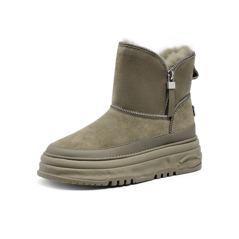 C°BANNER Wear Resistant Short Mid Calf Snow Boots Women's-1
