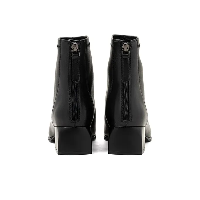 COMELY Ankle Boots Women's Ecru, Milk Tea, Black-19