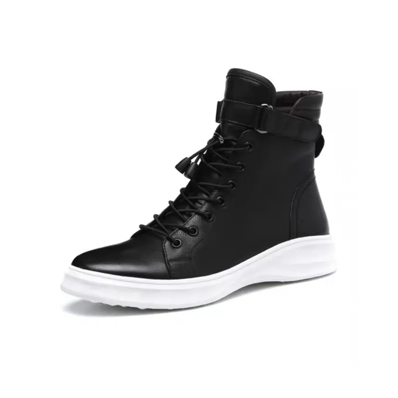 YEDANI Ankle Boots 4cm Men's 0Black With White Sole-1