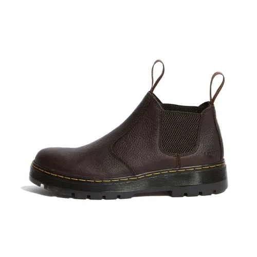 Dr.Martens Ankle-Length Chelsea Boots Men's Dark Brown