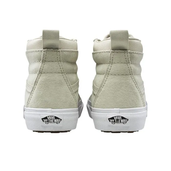 Vans Warm Anti-Slip And Wear-Resistant High-Top Skateboard Shoes Women's Beige-3