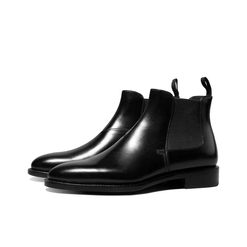 THOM WILLS Chelsea Boots Men's Black-1