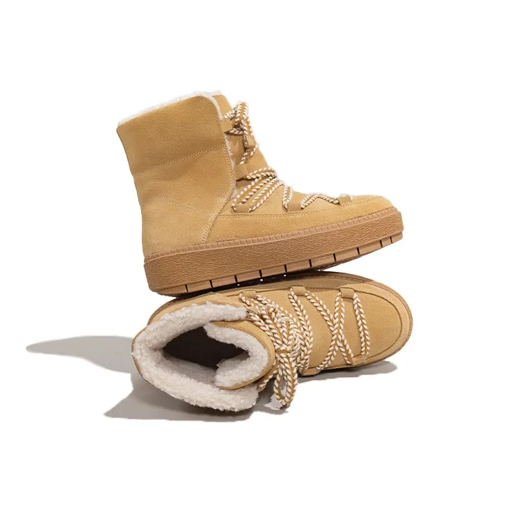 BESTFEEL Warm Slip-Resistant Short Snow Boots Women's-8